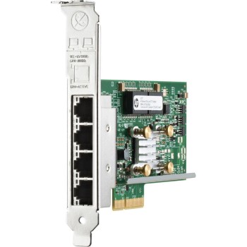Ethernet 1GB 4-port 331T Adapter - Has four 10/100/1000BASE-T RJ45 Ports and 4MB Integrated buffer Memory - Requires one x4 (Gen2) PCI Express Slot (compatible with x8 and x16 PCI Express Slots) - Requires CAT5 or better twisted-pair