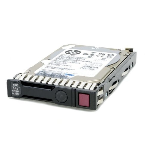 HP 653957-001 600GB Hot-Plug Dual-Port SAS Hard Disk Drive - 10,000 RPM, 6Gb/sec transfer rate, 2.5-inch small Form factor (SFF), Enterprise, SmartDrive Carrier (SC) - Not for use in MSA products
