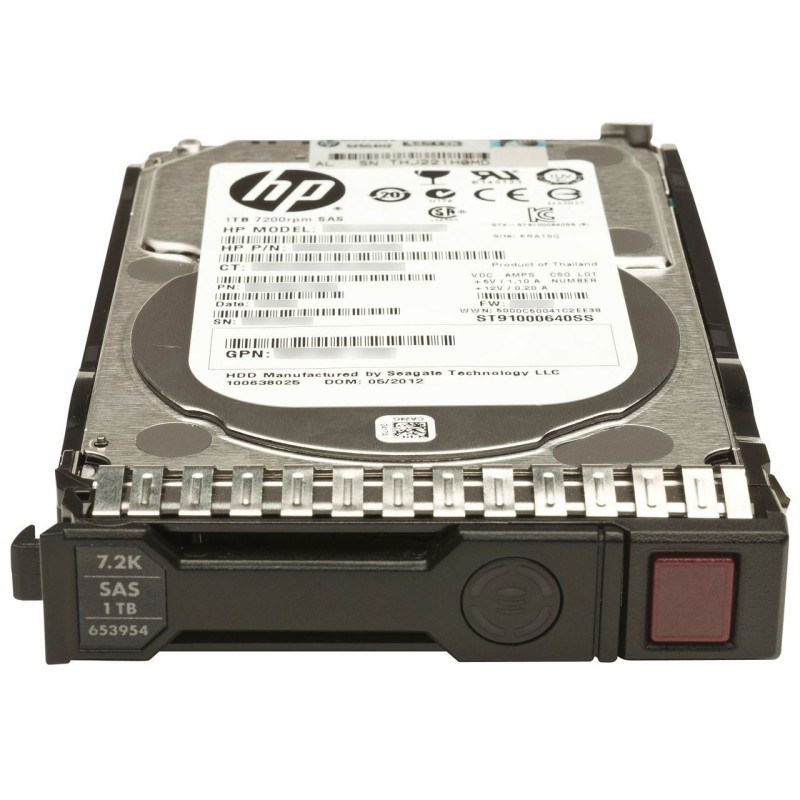 HP 656108-001 1TB 6G SATA 7,200 RPM SC MDL Hard Drive HDD