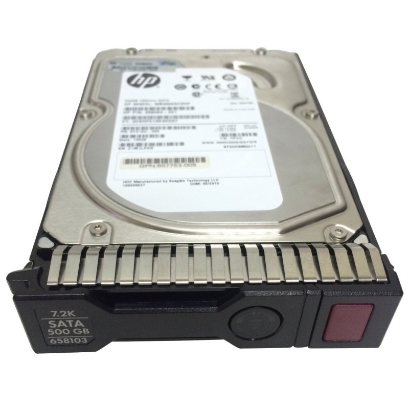 HP 658103-001 500GB 6G SATA 7,200 RPM SC MDL Hard Disk Drive HDD
