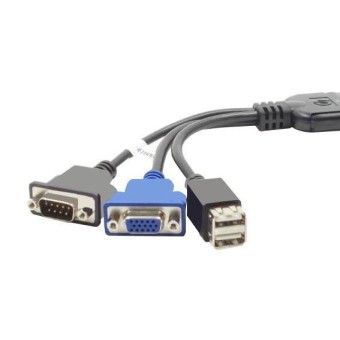 HP 676277-B21 36-Pin Serial, USB, and VGA Dongle Cord Cable