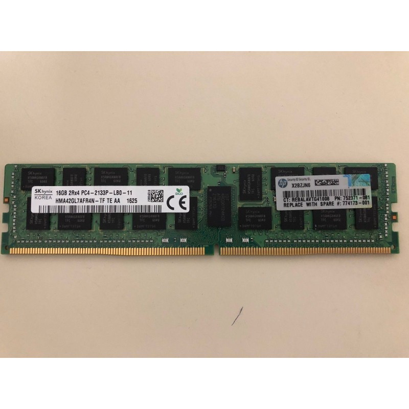HP 726720-B21 SmartMemory (16GB) Memory Module PC4-2133P-L 2133MHz DDR4 SDR