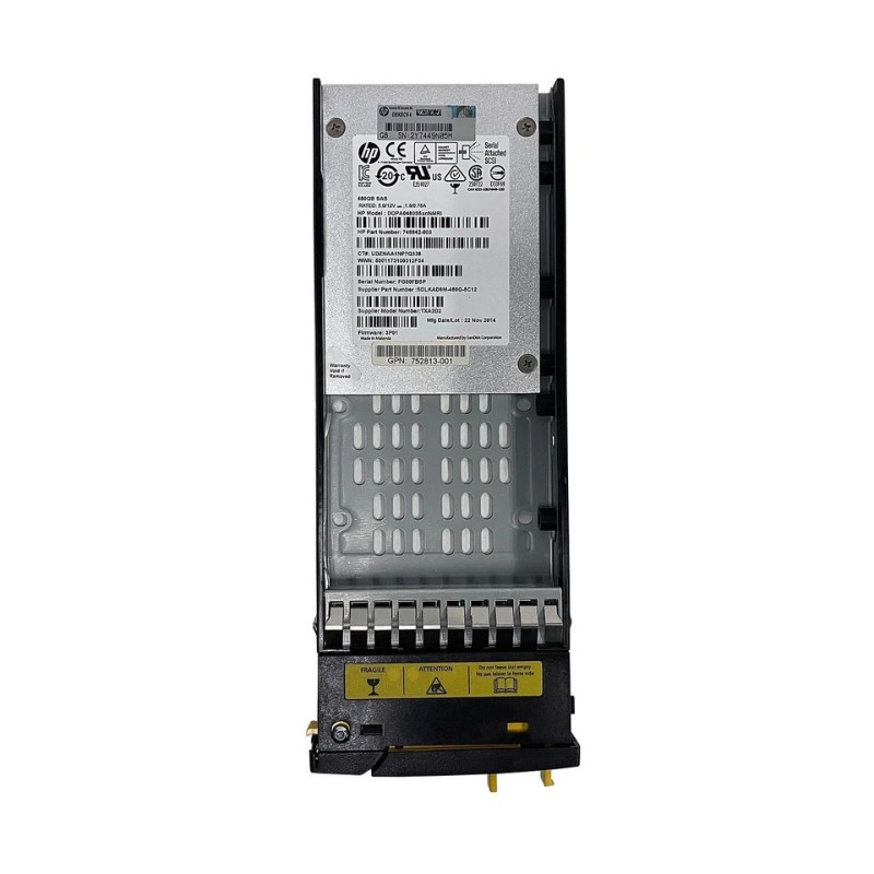 HP 761924-001 3PAR StoreServ 480GB SAS SFF SSD MLC 6G 2.5-Inch Solid State Drive