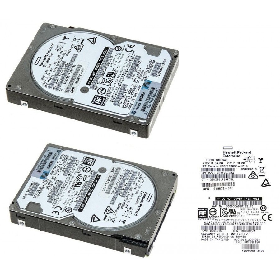 HP 787175-004 3PAR StoreServ 20000 1.2TB SAS 10K SFF 2.5-Inch Hard Disk Drive