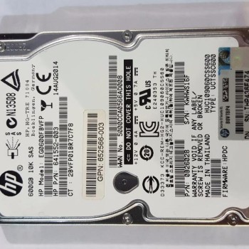 HP M6625 600GB 6G SAS 10K RPM SFF (2.5-inch) Dual Port Hard Drive HP M6625 600GB 6G SAS 10K RPM SFF (2.5-inch) Dual Port Hard Drive