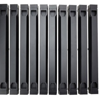10-pack Carbon Universal Filler Panel 1U Blanking