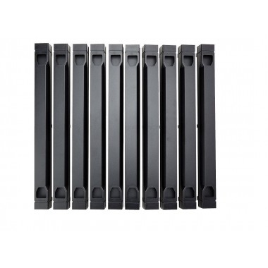 10-pack Carbon Universal Filler Panel 1U Blanking