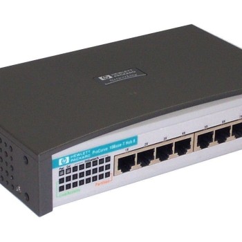 ProCurve Hub 8-Port 10Base-T RJ45 Ethernet Hub with Uplink Port