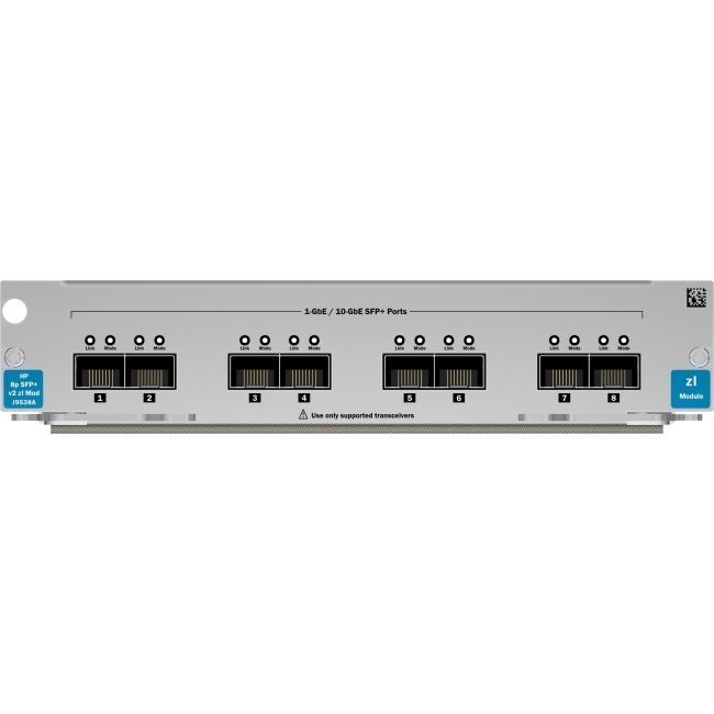 HP J9538A 8 Port 10-GbE SFP+ V2 ZL Module Expansion