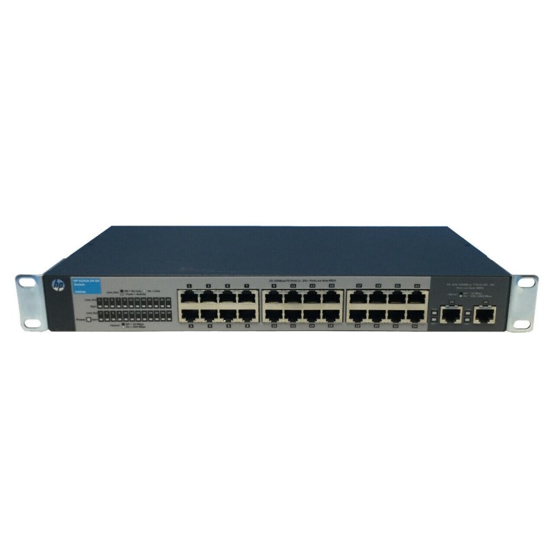 HP J9664A V1410-24 24-Port 10/100 Switch with 2x Uplink 10/100/1000Base-T Ports