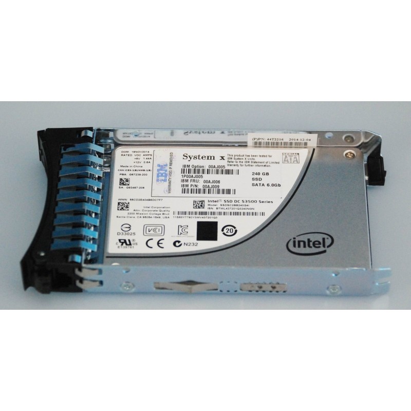 IBM 00AJ005 240GB S3500 SSD SATA 2.5-Inch MLC HS Enterprise Value for System X