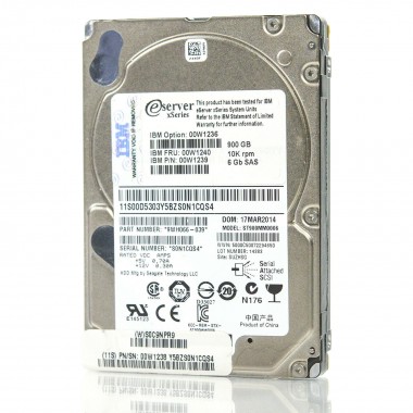 xSeries 900GB 10K 6GB 2.5 SAS Server Hard Drive