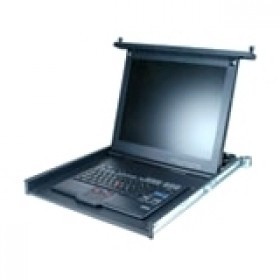 Rackmount LCD 19-Inch Flat Panel 1U Console Kit with Multi-burner Drive