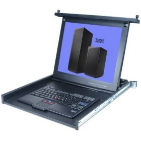 17 1U LCD Rack Mount Monitor and Keyboard