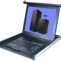 17 1U LCD Rack Mount Monitor and Keyboard