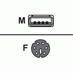 USB to PS/2 Converter Cable