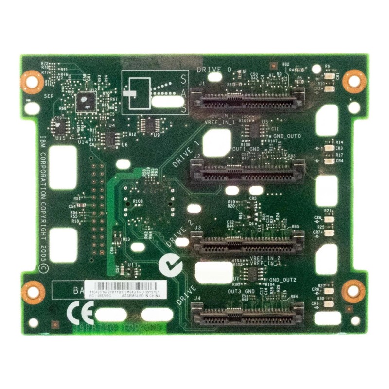 IBM 39Y9757 4 HDD SAS Backplane Assembly, Hard Disk Drive Backplane, X3500 IBM 39Y9757 4 HDD SAS Backplane Assembly, Hard Disk Drive Backplane, X3500