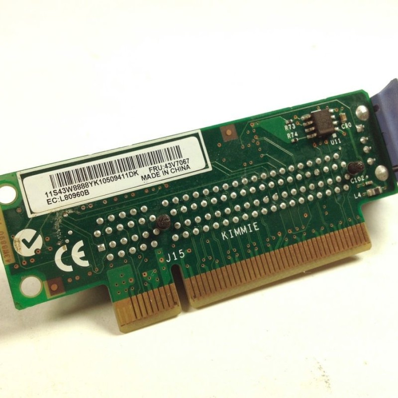IBM 43V7067 xSeries SAS SATA Riser Card with USB Reader