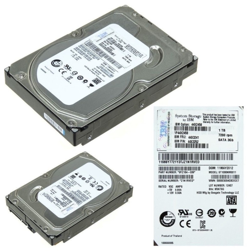 IBM 44X3241 7200 7.2K RPM SATA HDD 3.5-Inch Hard Disk Drive