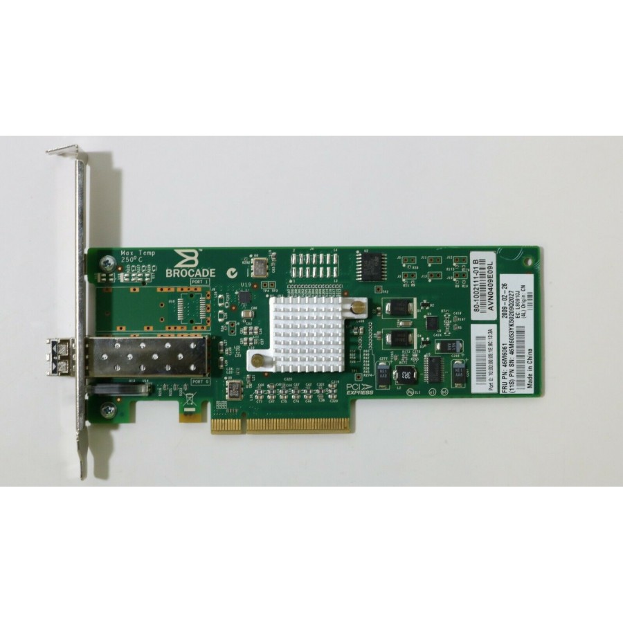 IBM Brocade 46M6061, 46M6053, Brocade 815 8GB FC Single-Port Host Bus  Adapter(中古 未使用品)