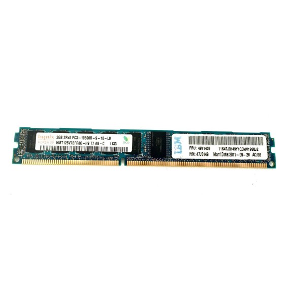 IBM 49Y1438 2GB (1x2gb) 2Rx8 PC3-10600 DDR3 RDIMM Server Memory