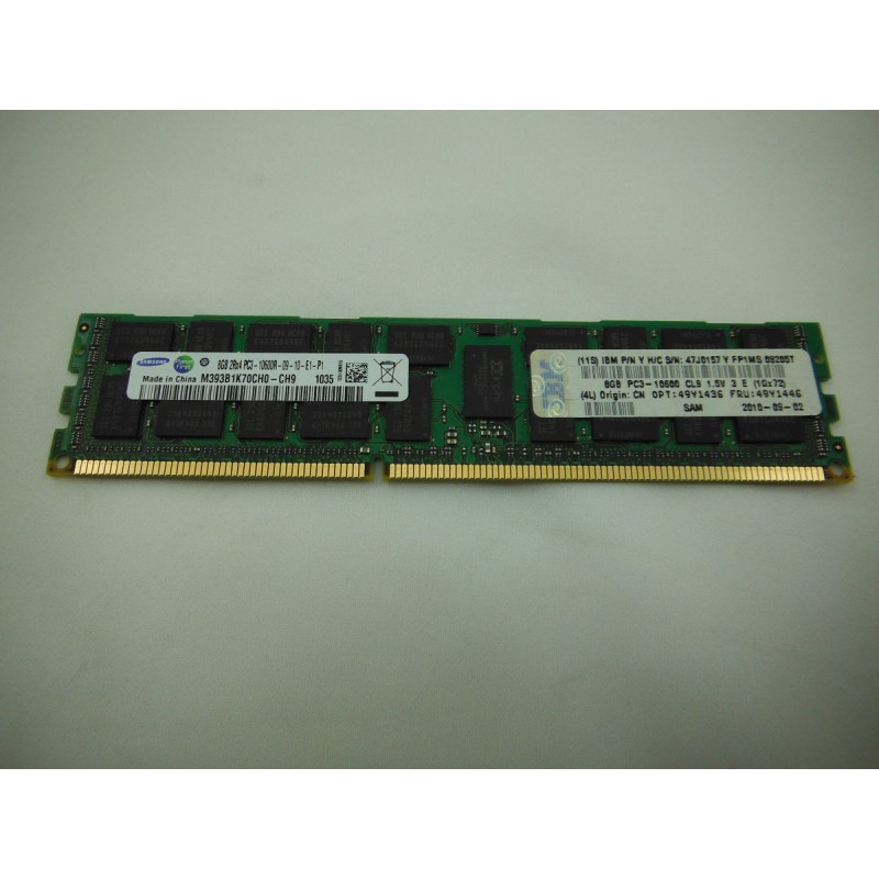 IBM 49Y1446 8GB (1x8gb) 2Rx4 PC3-10600 Memory