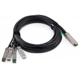 1-Meter 40G QSFP+ to 4x 10G SFP+ Passive Direct Attach Copper Breakout Cable