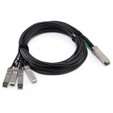 1-Meter 40G QSFP+ to 4x 10G SFP+ Passive Direct Attach Copper Breakout Cable