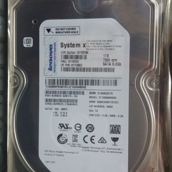 Lenovo 1TB 7.2k RPM 6Gbps NL SATA 3.5-Inch Hard Disk Drive HDD