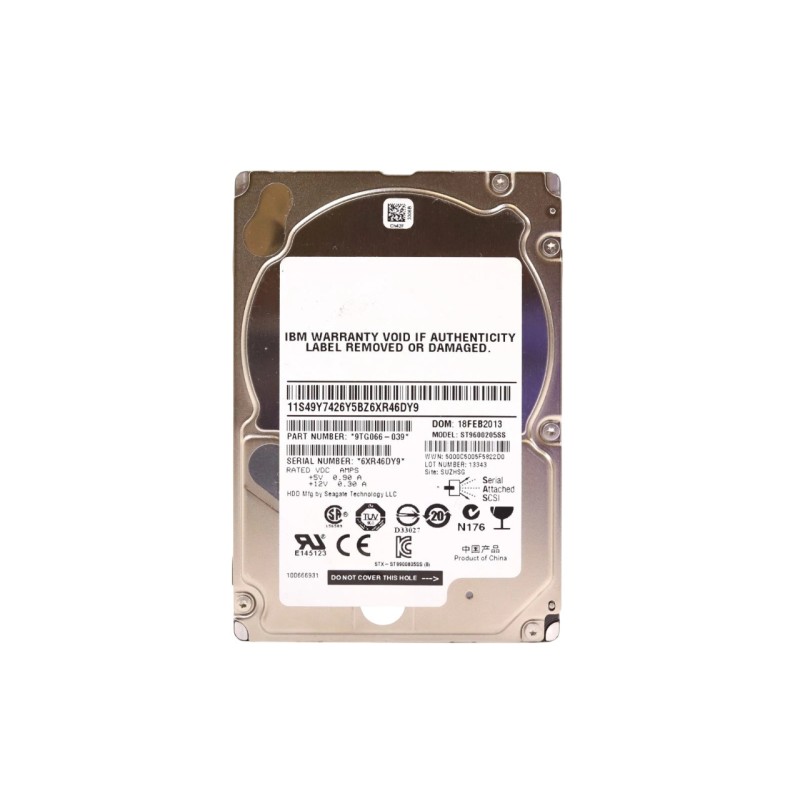 IBM ST9600205SS 600GB 10k 6g 2.5-Inch SAS Hard Disk Drive HDD