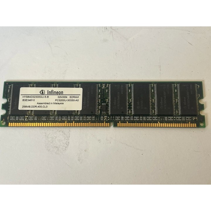 Infineon HYS64D32300GU-5-B 256MB DDR-400 (PC-3200) PC-3200U RAM Memory