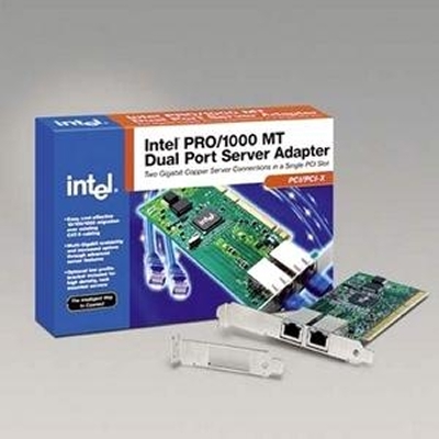 Intel PWLA8492MT Pro/1000mt 10/100/1000Base-TX Gigabit Ethernet Lp-PCIx Copper Server 2-Port