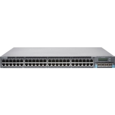 Juniper Networks EX4300-48T-AFI 48-Port Web Managed 10/100/1000 350W AC Ethernet Stackable Bck-front Airflow