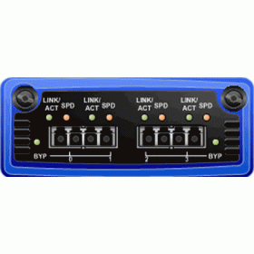 4-Port 1 gigE SX Fiber Interface Card with Bypass 1000Base-SX I/O Module
