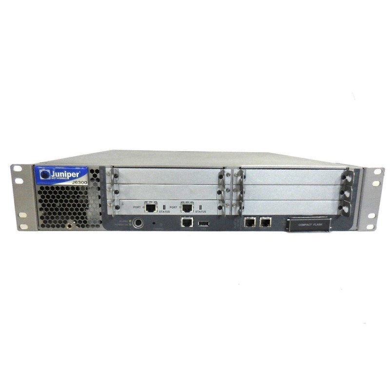 Juniper Networks J6300BASE-AC-R J6300 6 Slot Internal Services Router Chassis (Empty) with 1 AC Power Supply