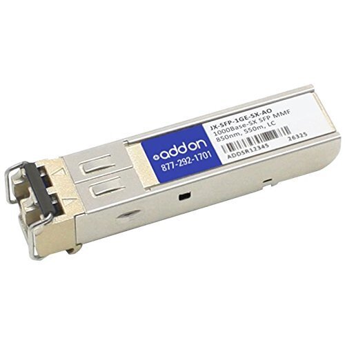 Juniper Networks JX-SFP-1GE-SX 1000Base-SX Gigabit Optical Module - 1 Gbps, 850 nm, LC Duplex, 300 m Multimode Fiber
