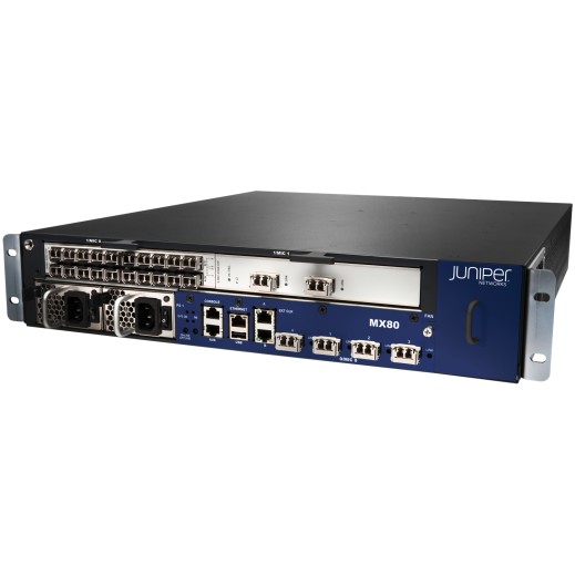 Juniper Networks MX80-DC MX80 3D Universal Edge Router, No Modules