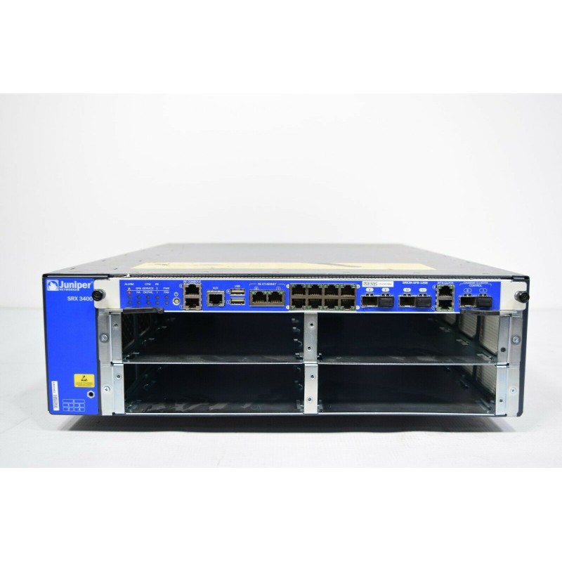 Juniper Networks SRX3400BASE-AC SRX3400 Services Gateway Chassis with Single AC Power Supply