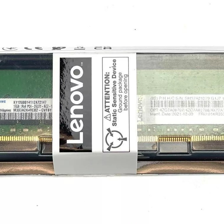 Lenovo 01KR353 16GB PC4-23400V DDR4-2933 1RX4 ECC RDIMM Server Memory