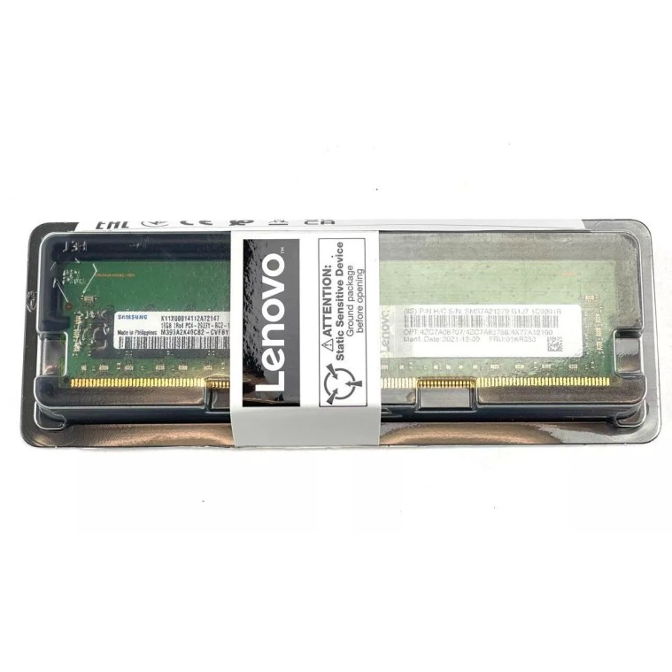 Lenovo 01KR353 16GB PC4-23400V DDR4-2933 1RX4 ECC RDIMM Server Memory
