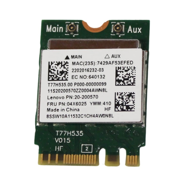 Lenovo 04X6025 Realtek Wireless + Bluetooth Card RTL8723BE for G51-35 Laptop