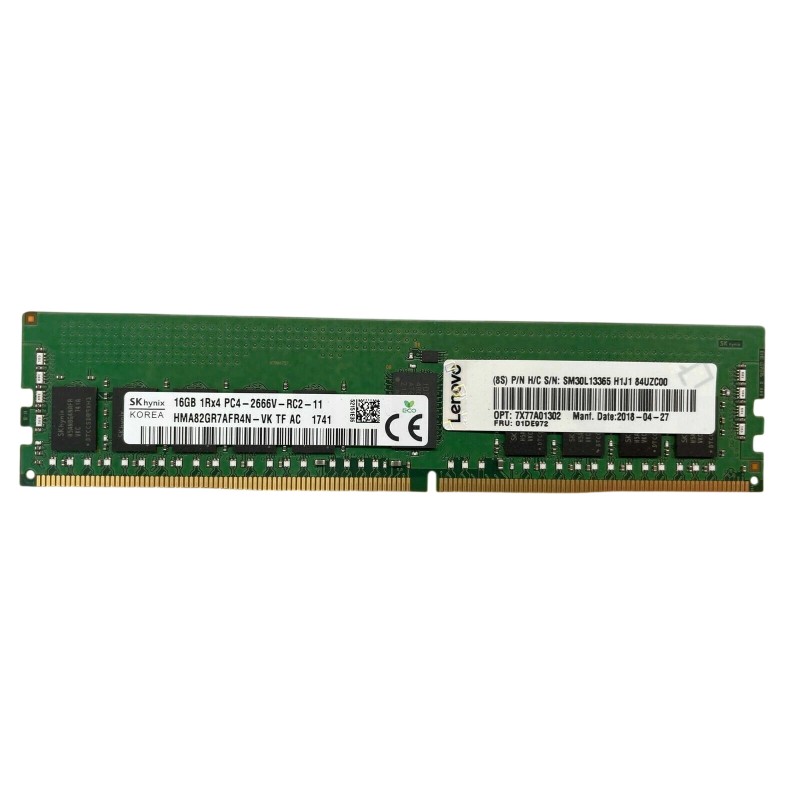 Lenovo 7X77A01302 16GB PC4-21300V DDR4-2666 1Rx4 ECC Memory Module
