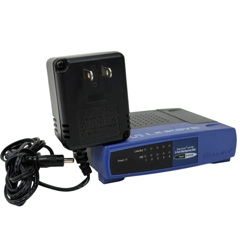 Linksys EFAH05W EtherFast 10/100 5-Port Workgroup Hub Linksys EFAH05W EtherFast 10/100 5-Port Workgroup Hub