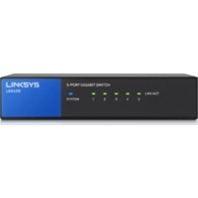 Linksys LGS105 5-Port Desktop Gigabit Switch