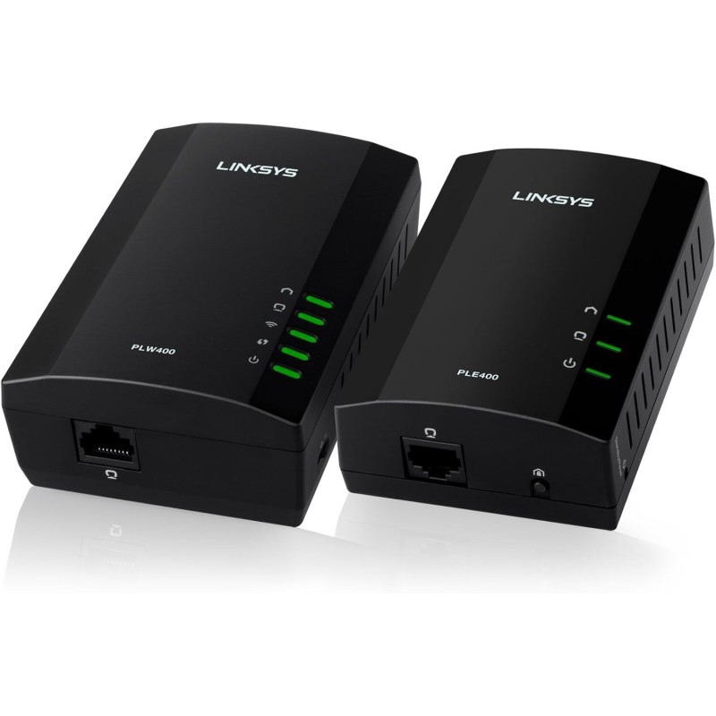 Linksys PLWK400-NP PowerLine Av Wireless 1-Port Fast Ethernet Network Extender Kit Linksys PLWK400-NP PowerLine Av Wireless 1-Port Fast Ethernet Network Extender Kit