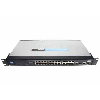 24-Port 10/100, 2-Port Gigabit / 2-Port Mini GBIC Ethernet Switch