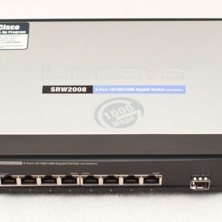 Linksys SRW2008 8-Port 10/100/1000 Managed Gigabit Ethernet Switch