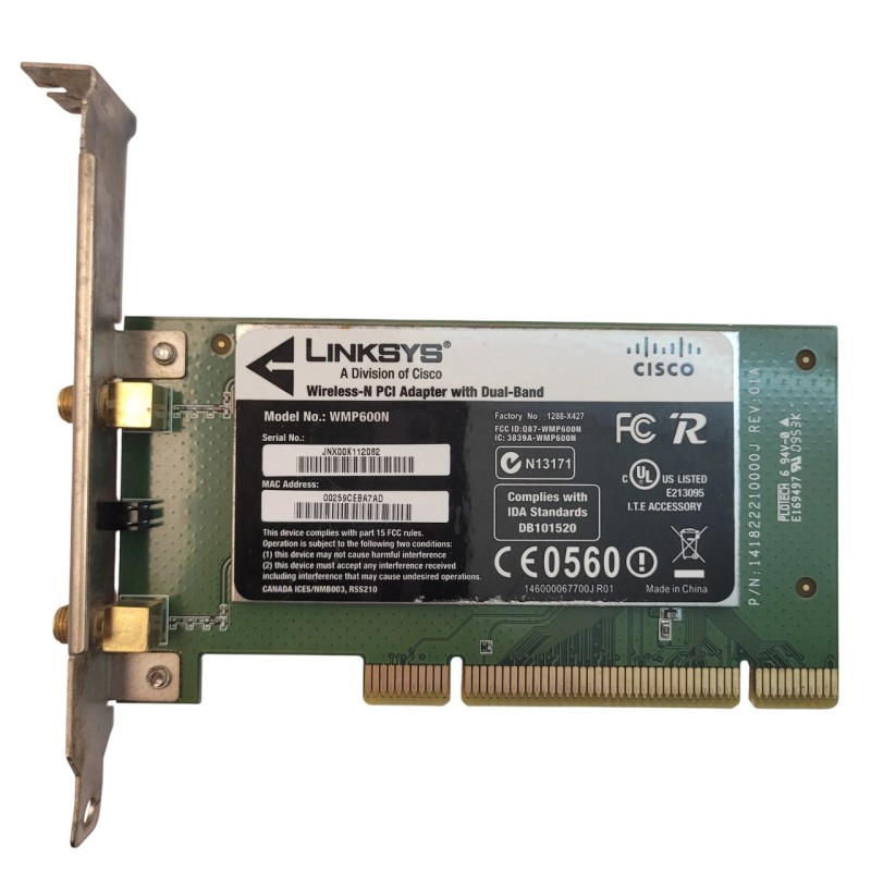 Linksys WMP600N Cisco Wireless-N PCI Dual-Band Adapter