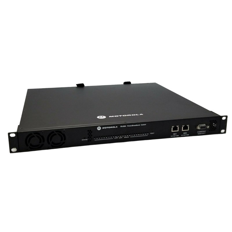 Motorola TS-0524-WR Zebra/Motorola TS-524 T5 PowerBroadband Switch, 24 Port VDSL2 Switch, 2x RJ45 10/100/1000Mbps, 2x RJ21, 1x DB9