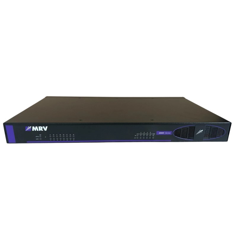 MRV LX-4016T-101AC 4000T Series 16-Port RS-232 Console Server with Single AC Power Supply MRV LX-4016T-101AC 4000T Series 16-Port RS-232 Console Server with Single AC Power Supply